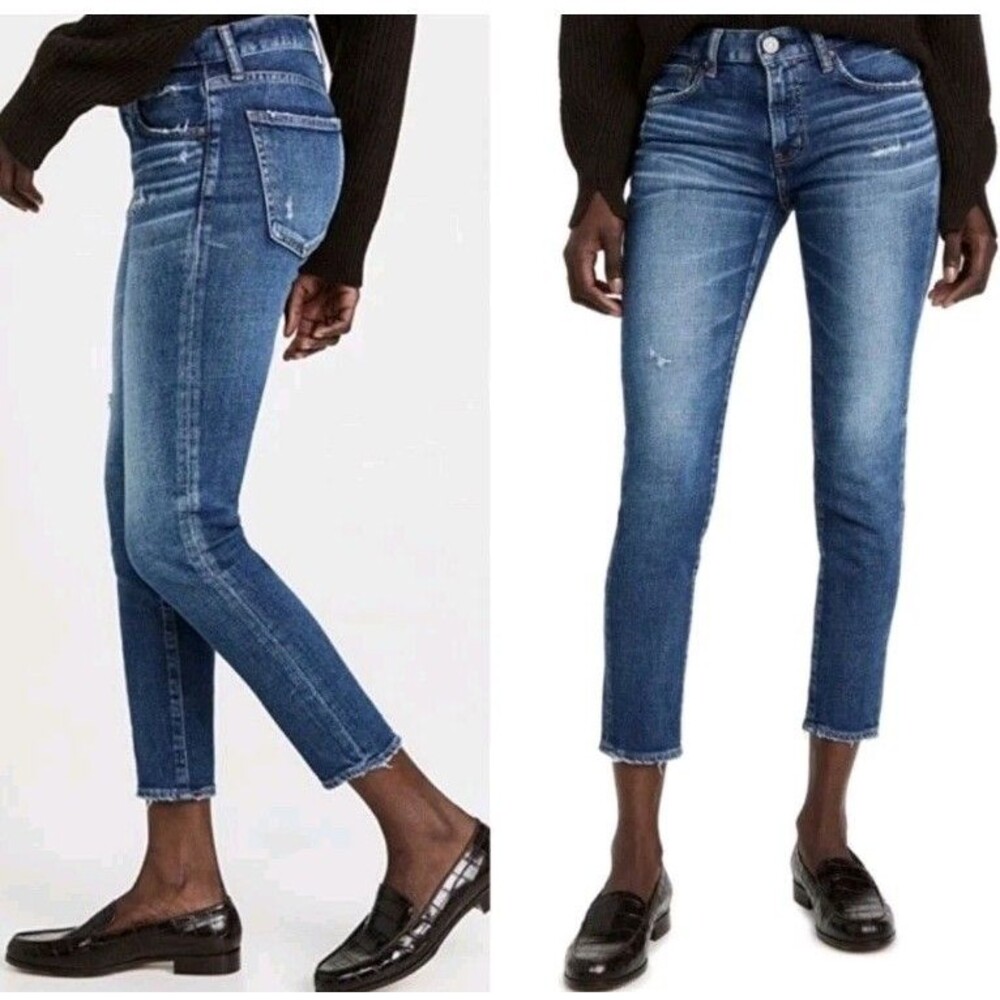Moussy Vintage Prichard Skinny Jeans Blue Sz 31 Mid-Rise (B
